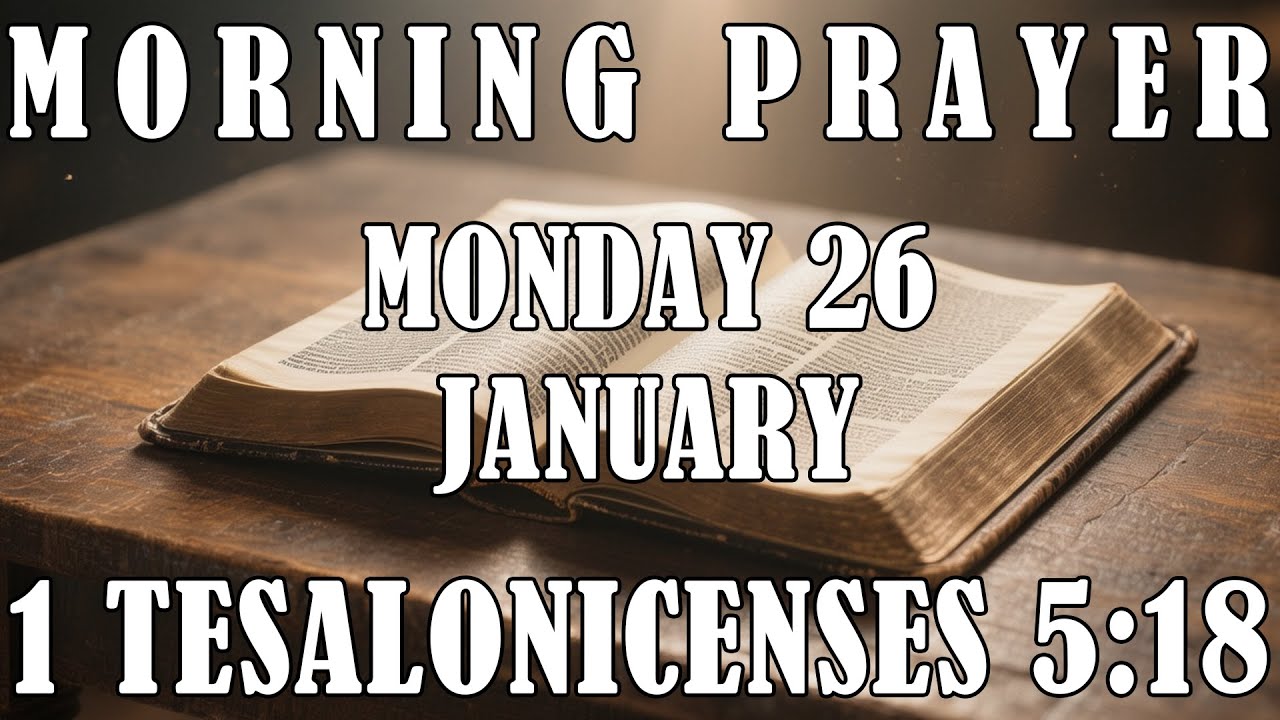 MORNING PRAYER – Monday, January 23 – Give Thanks Today in Every Circumstance | 1 Thessalonians 5:18