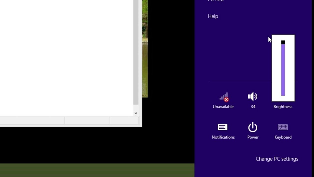Brightness not working on window 8.1