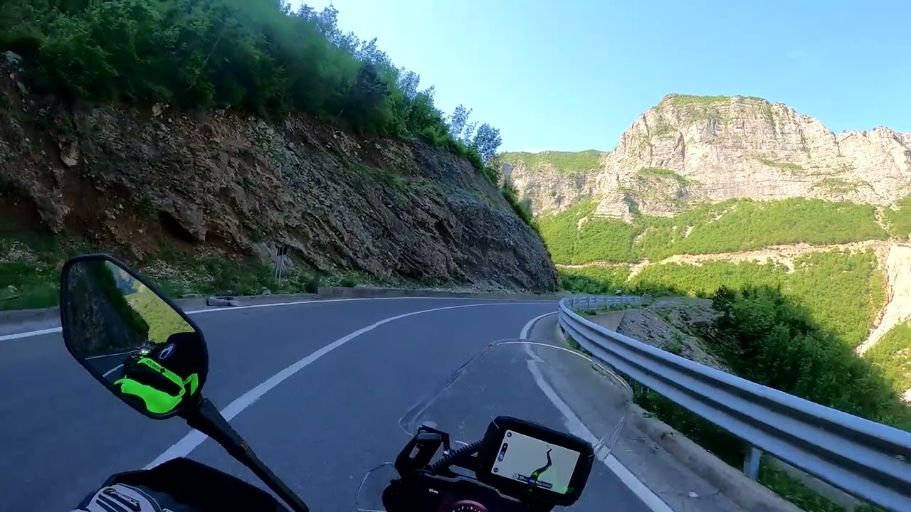 Albánie na motorce-SH20,úžasná cesta.Květen 2025.