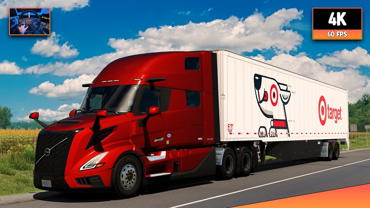 Volvo VNL 860 + Volvo D13 | Omaha - Fort Dodge | ATS 1.59 4K Gameplay + Wheel Cam