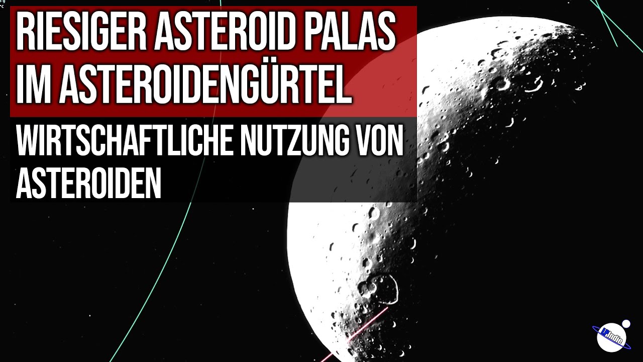 Riesiger Asteroid Pallas im Asteroidengürtel - Wirtschaftliche Nutzung von Asteroiden