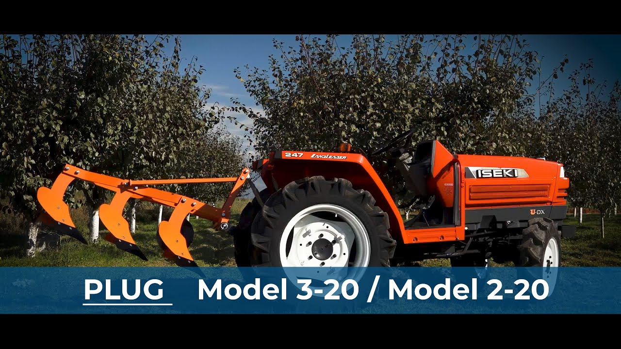 Plug cu 3.20 \ 2.20  brazdare, pentru tractoare mici  16-23CP 🚜