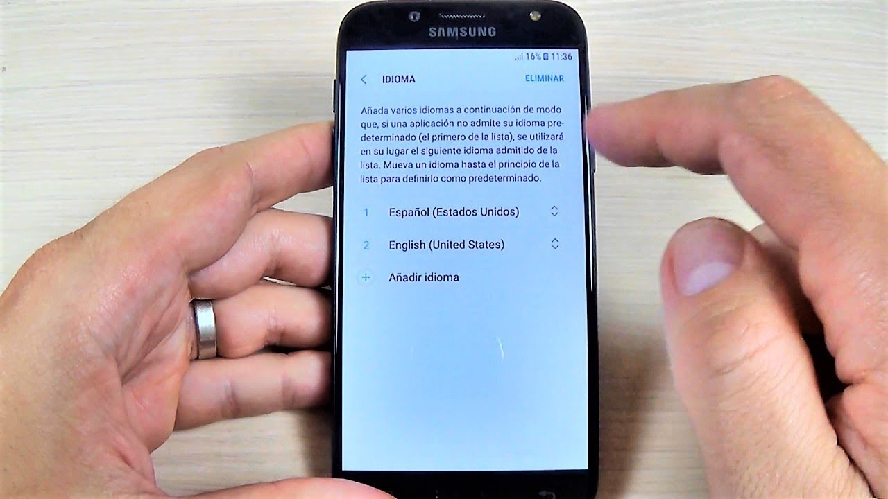 Samsung Galaxy J3, J5, J7 (2017) - How to Change the Language
