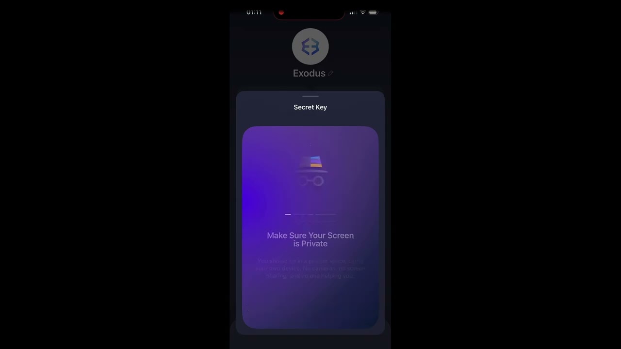 How to create and configurate Exodus Wallet in IOS