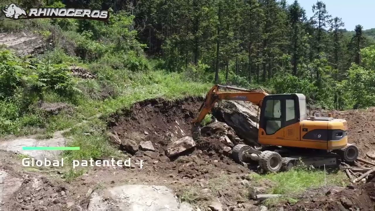 Let us see how the X9 wheel-crawler excavator performs in mountainous terrain.