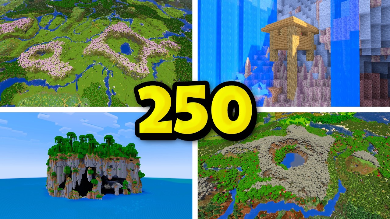 TOP 250 BEST MINECRAFT SEEDS OF THE YEAR! (2025)