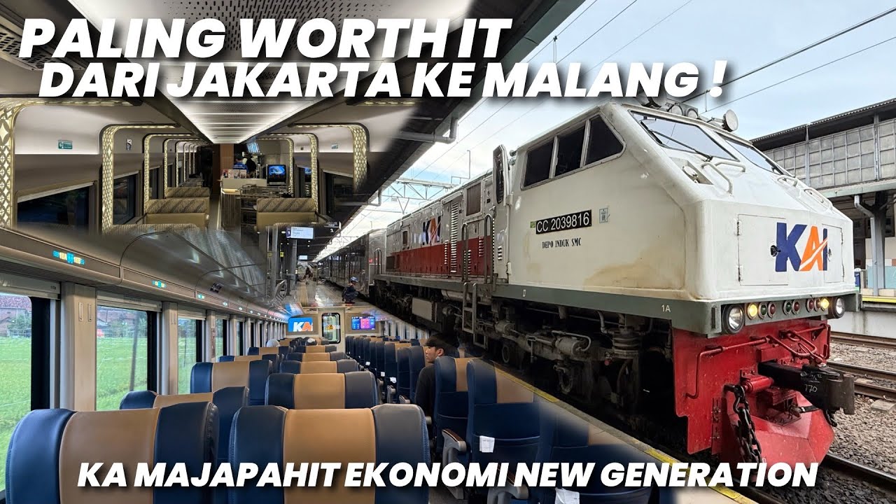 JAKARTA - MALANG PALING WORTH IT MULAI DARI 350 RIBUAN‼️Naik KA Majapahit Ekonomi New Generation