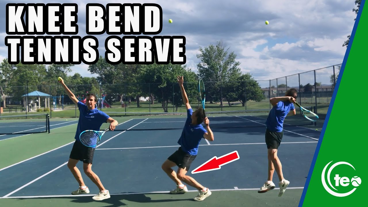 How To Bend Your Knees On The Serve | Tennis Lesson
