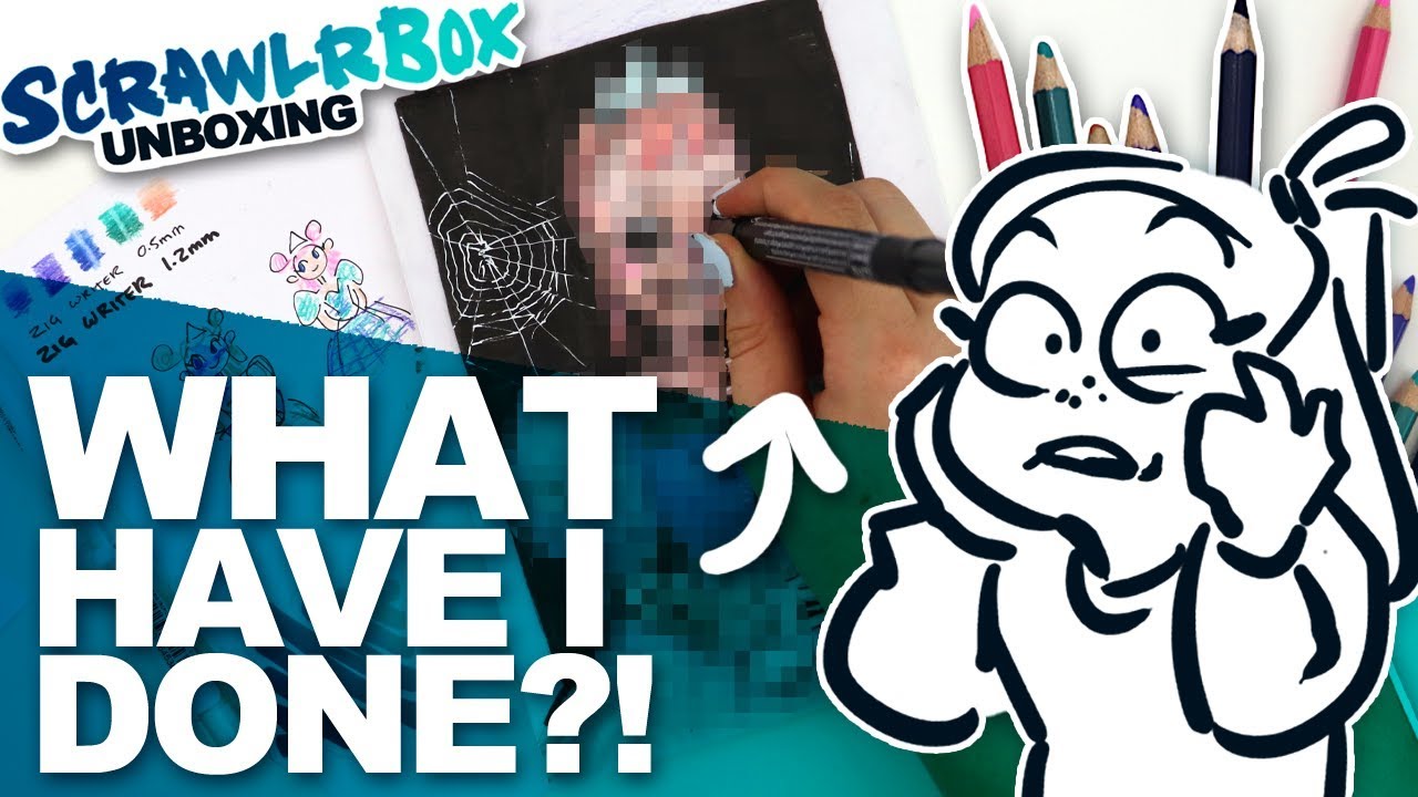 DEFACING MY ART! | Mystery Art Box | Scrawlrbox Unboxing | Princess Twisted Reality