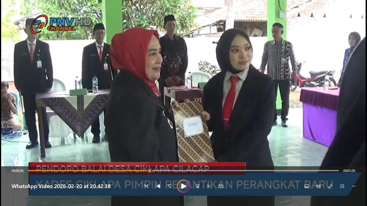 KADES CIKLAPA PIMPIN PELANTIKAN PERANGKAT BARU #pnvchannel #cilacap