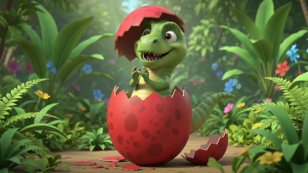 Baby’s Jungle Dino Surprise Rhyme for Kids | Dinosaur Song for Kids, Popular Nursery Rhyme