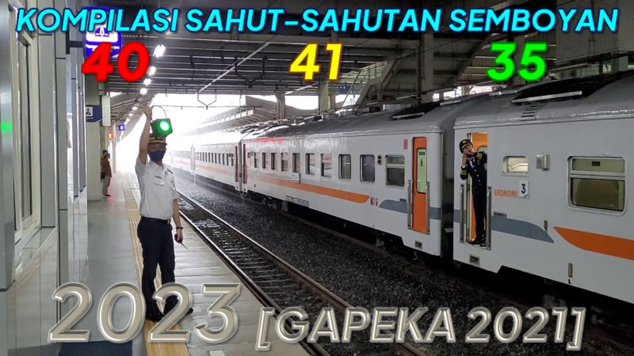 Aksi Sahut-Sahutan PPKA, Kondektur, dan Masinis Semboyan 40, 41, 35 Akhir Gapeka 2021