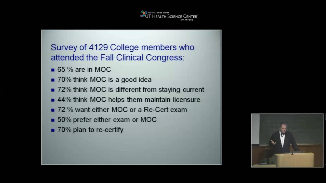 GR 10 15 12   Maintenance of Certification Training of the Surgeon   Dr  J  Patrick Walker