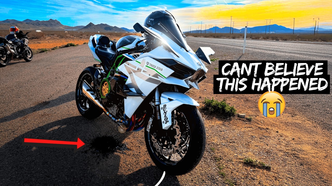I BLEW UP A LOANER NINJA H2 RACING IT IN VEGAS..