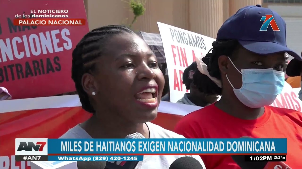 Miles de haitianos exigen nacionalidad dominicana