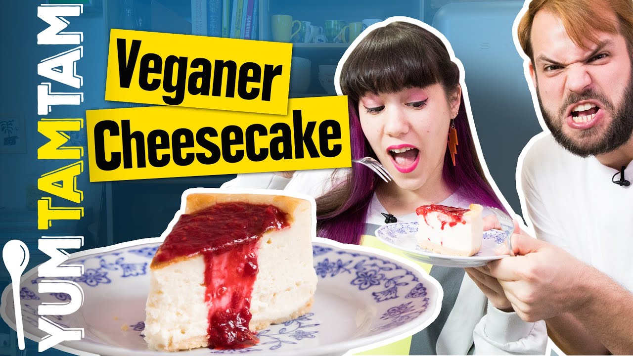 New York Cheesecake // Veganer Käsekuchen // #yumtamtam