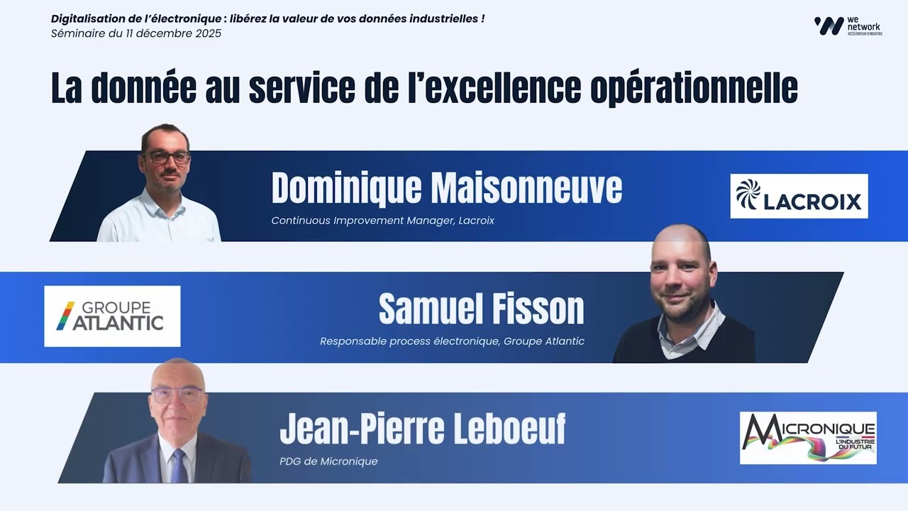 Table ronde - La donnée au service de l'excellence opérationnelle