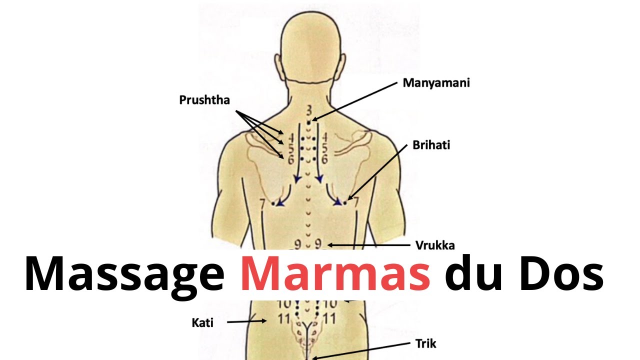 Comment effectuer un massage marmas du dos ?