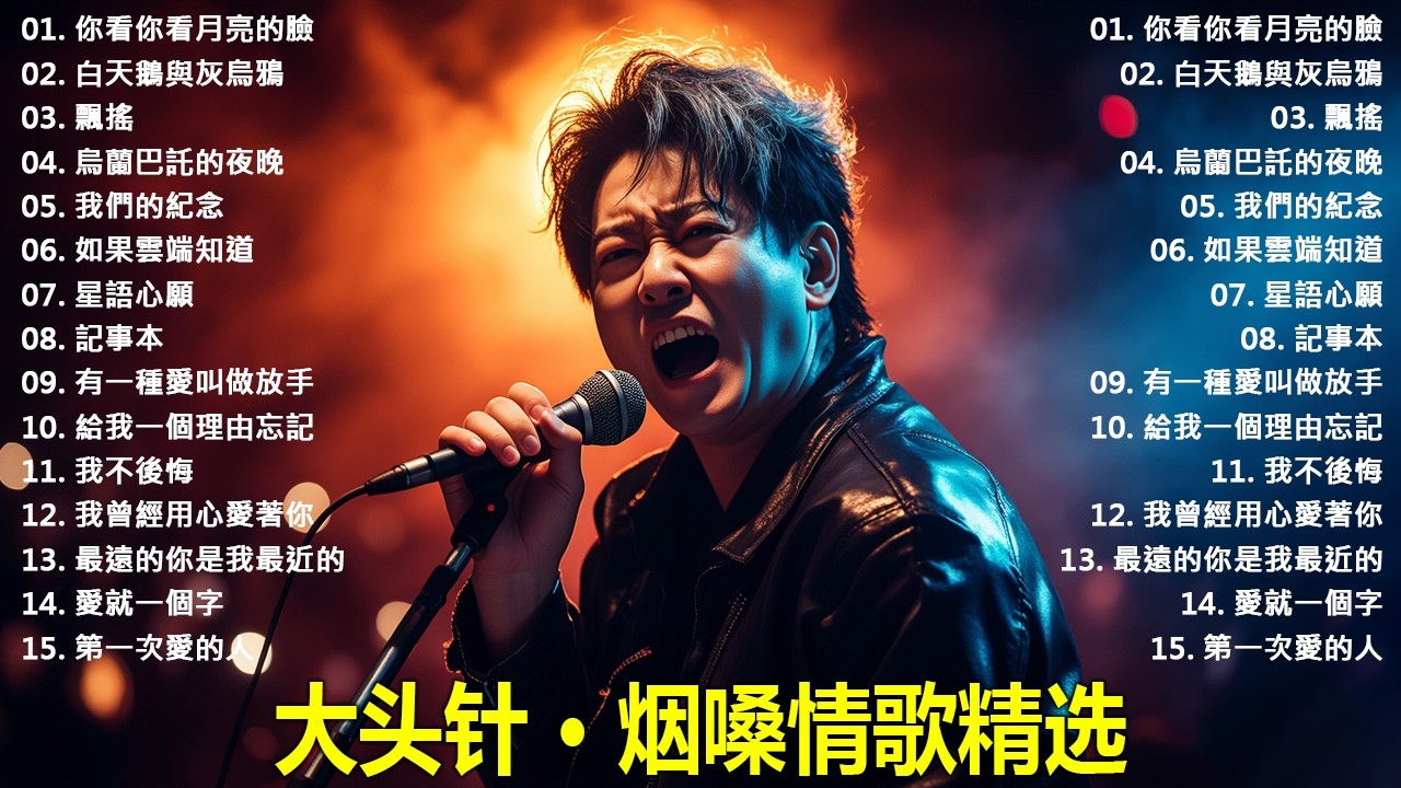大頭針【大头针 · 烟嗓情歌精选】那些年我们听到心碎的歌🔥 翻唱合集#你看你看月亮的臉#白天鵝與灰烏鴉#飄搖#烏蘭巴託的夜晚#我們的紀念# 如果雲端知道#星語心願