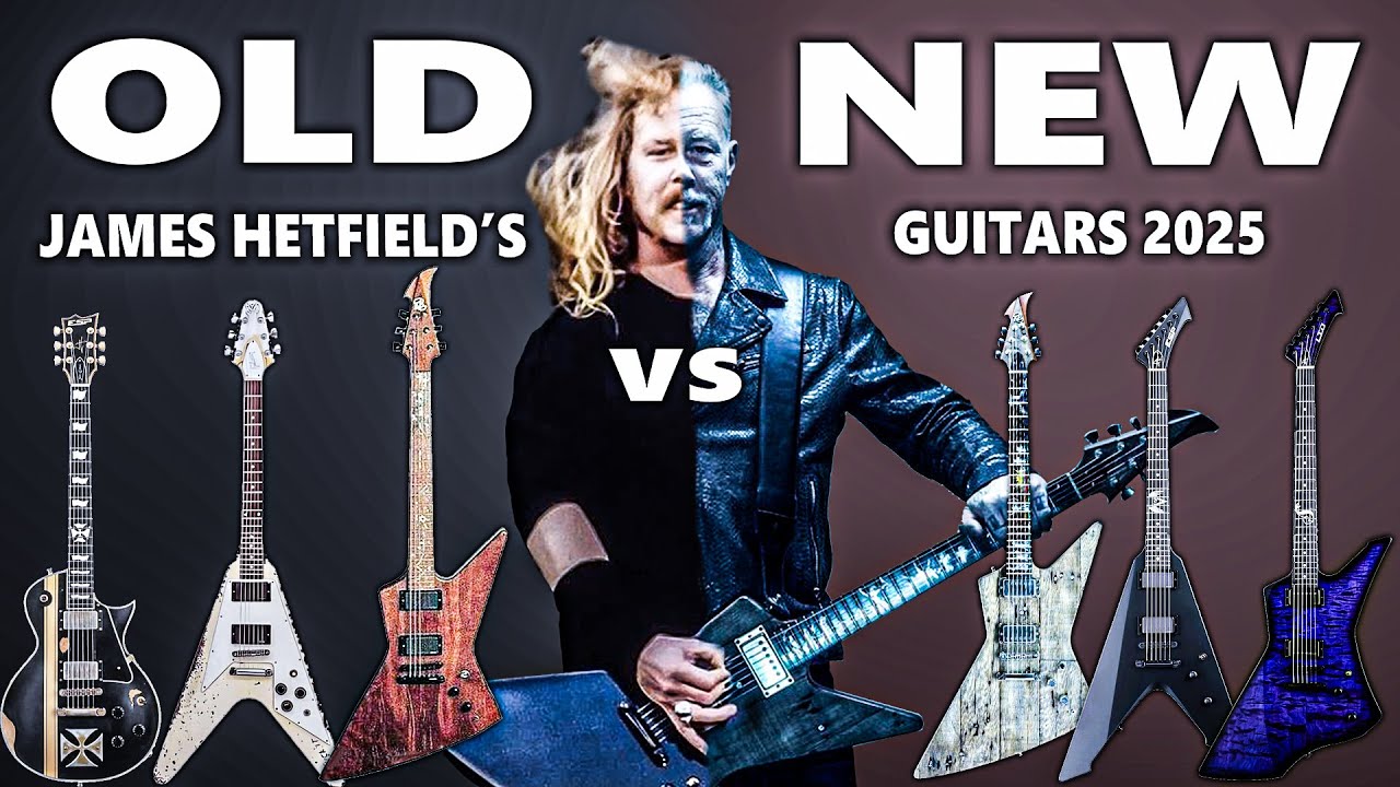 Old vs New James Hetfield's Guitars 2025