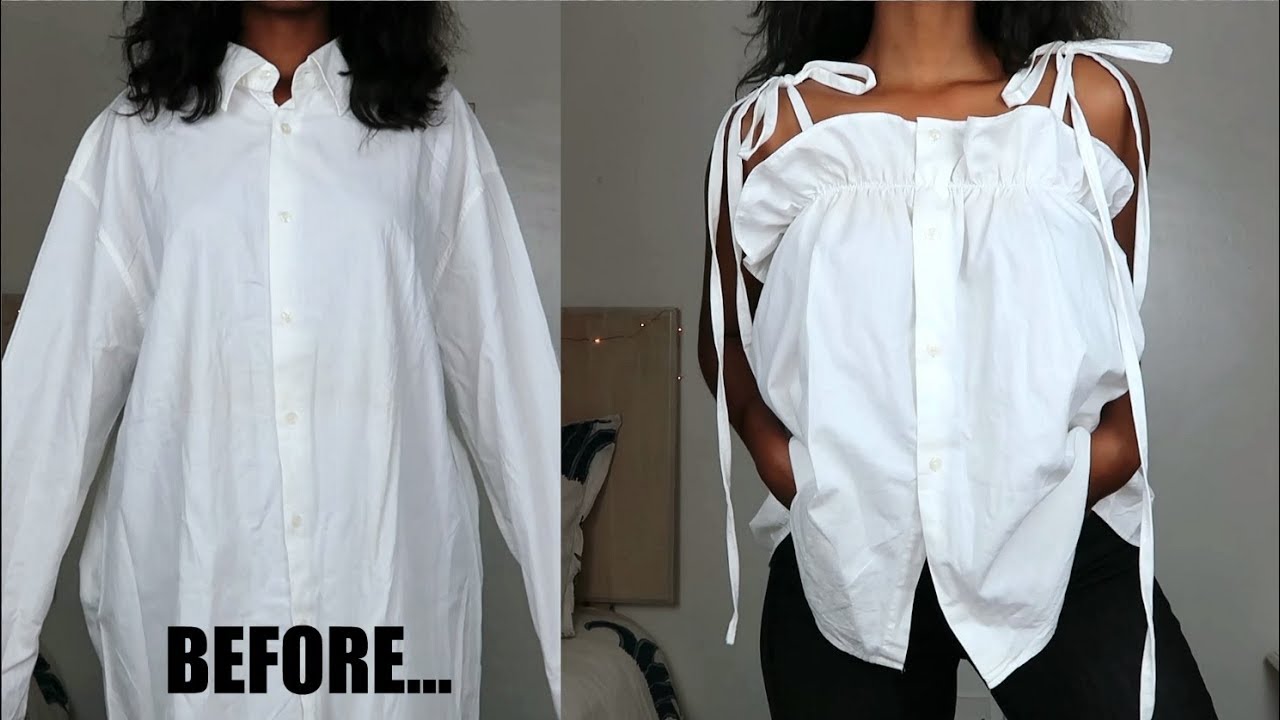 DIY Ruffle Top Shirt | Men’s Shirt Refashion