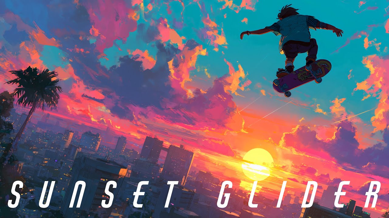 ＳＵＮＳＥＴ ＧＬＩＤＥＲ [Miami Vibe Synthwave / Retrowave ] (For studying, focus, chilling and relaxation)
