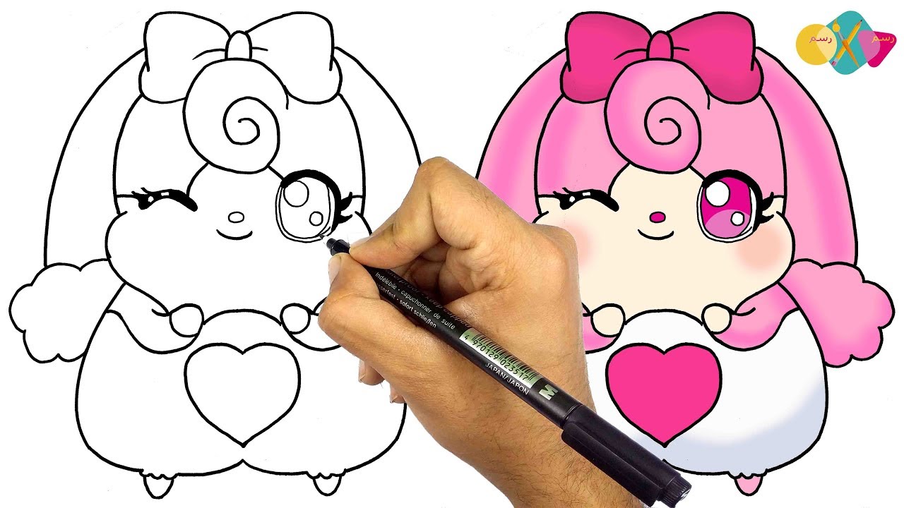 رسم نغمة الجميلة | من انمي كوكوتاما | باسهل طريقة خطوة بخطوة للمبتدئين