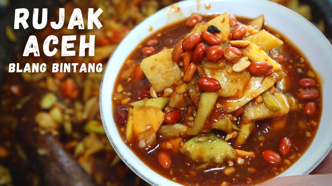 Rujak Buah Sambal Kacang || TRADITIONAL SALAD DISH