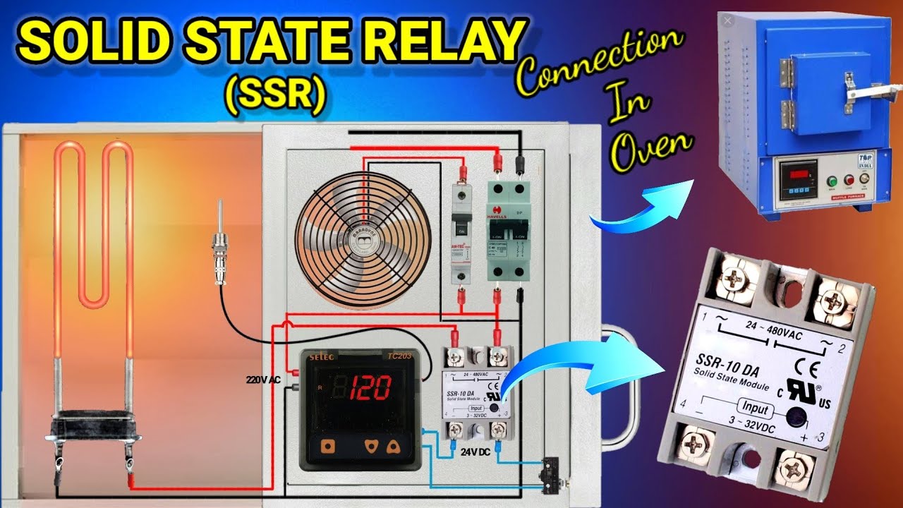 #ssr #solidstaterelay #ovenSolid state relay (SSR) connection |Oven wiring #electricalteluguofficial