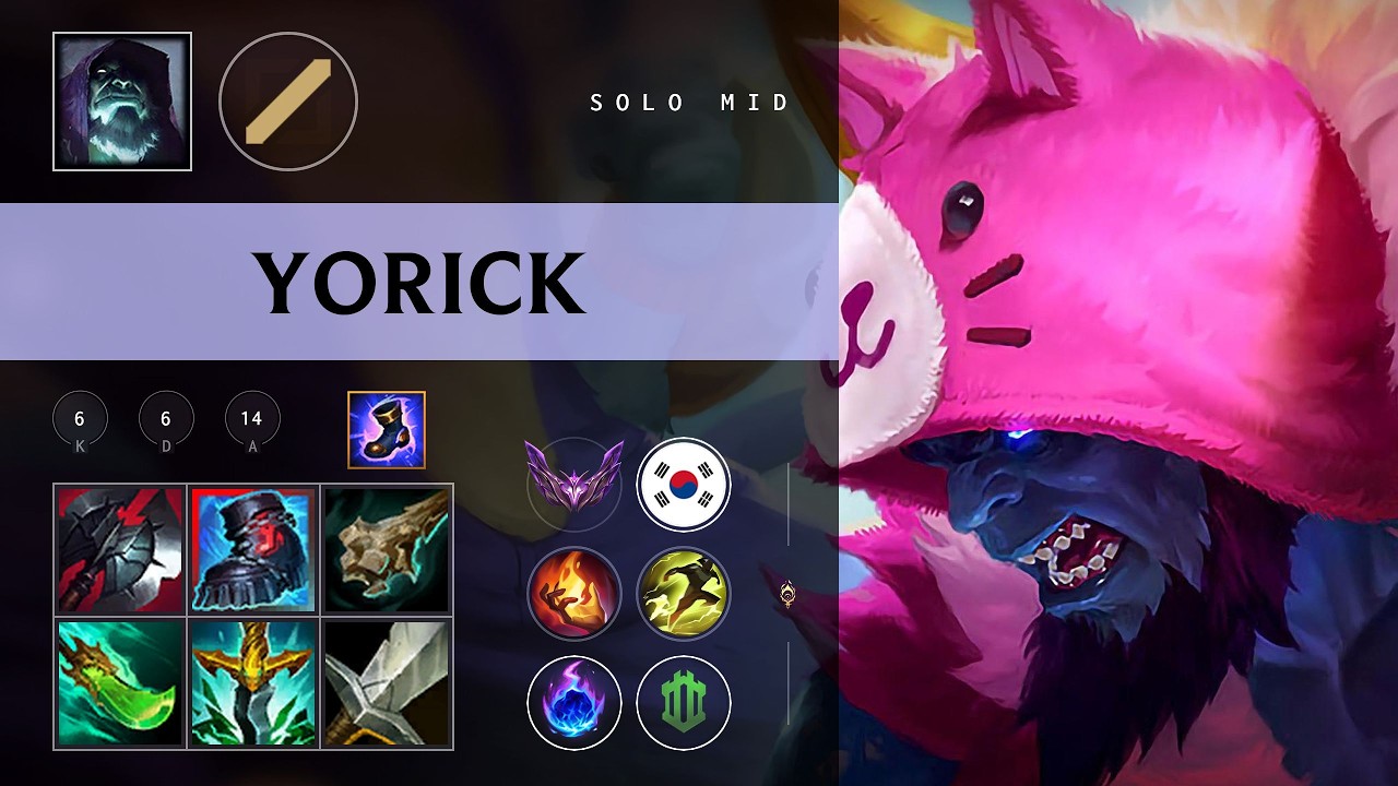 Yorick Mid vs Xerath - KR Master Patch 26.08