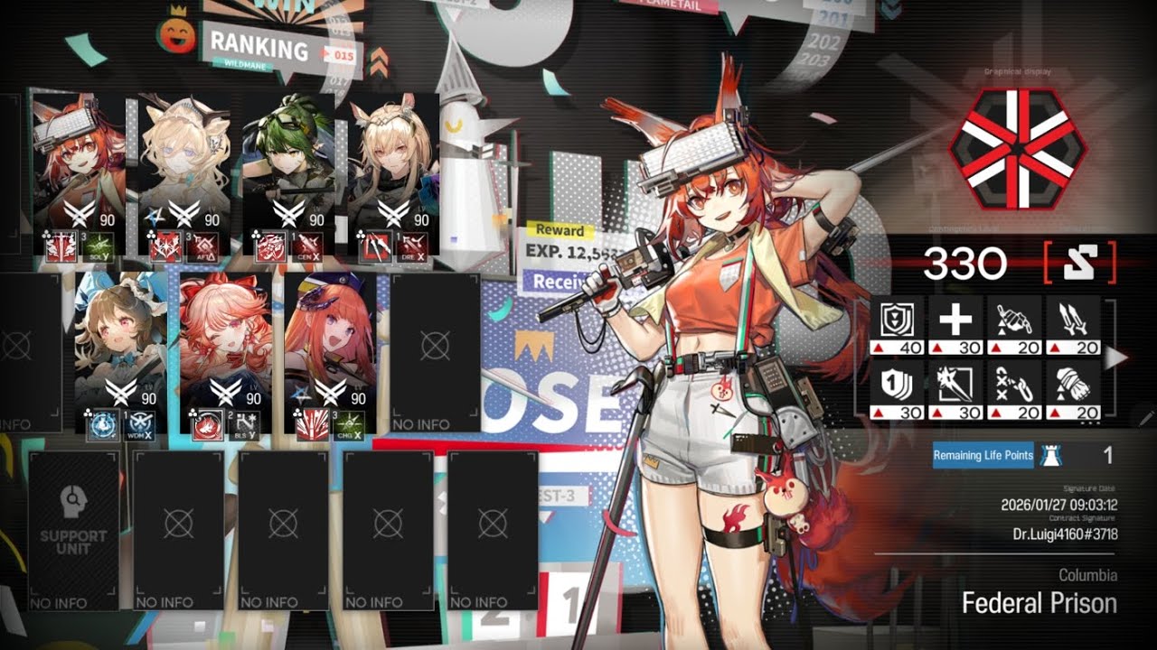[Arknights] CC Arclight - Federal Prison: Max Risk Clear