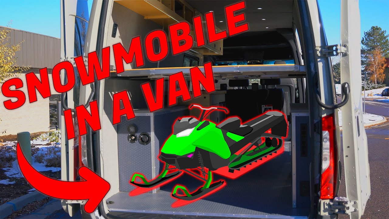 How We Fit a Snowmobile in a Van Conversion!
