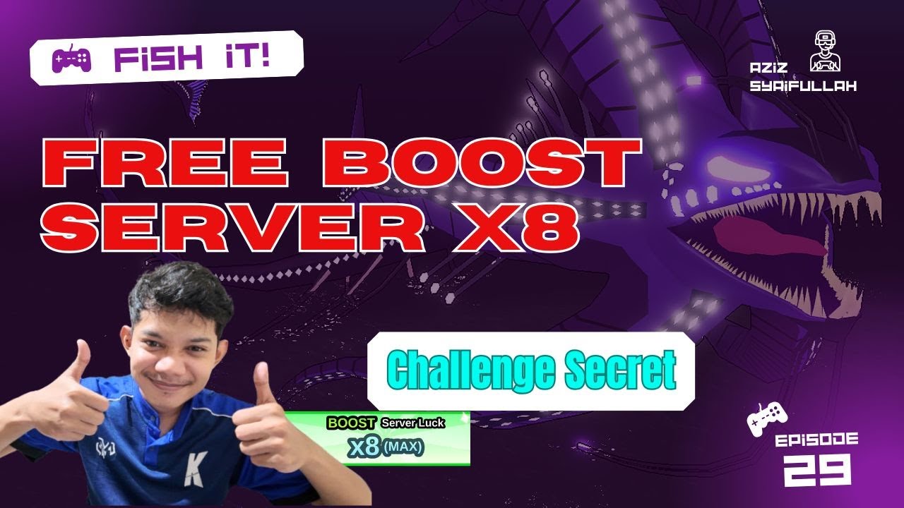 LIVE!!🔴| GRATIS BOOST X8 - FISH IT 