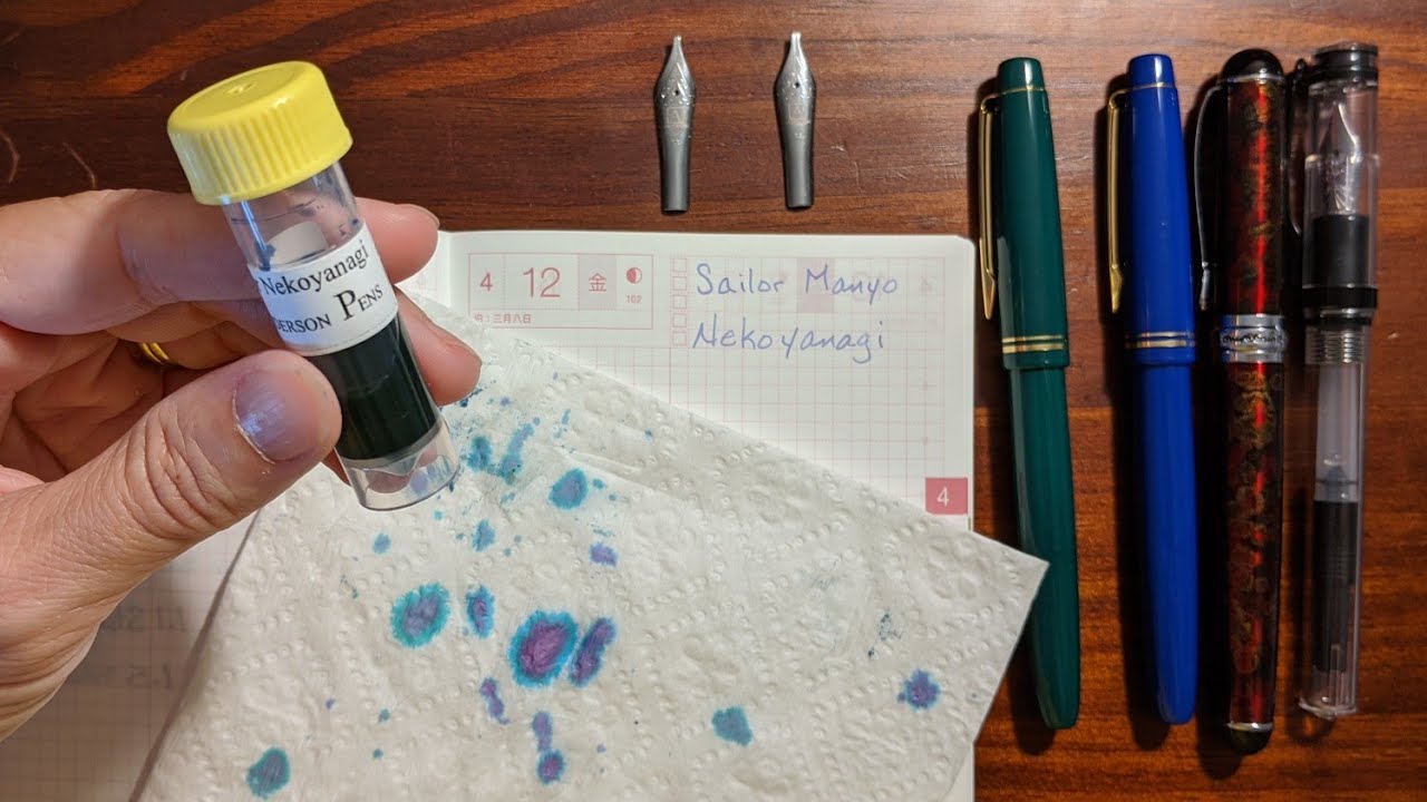 Sailor Manyo Nekoyanagi and Fountain Pens