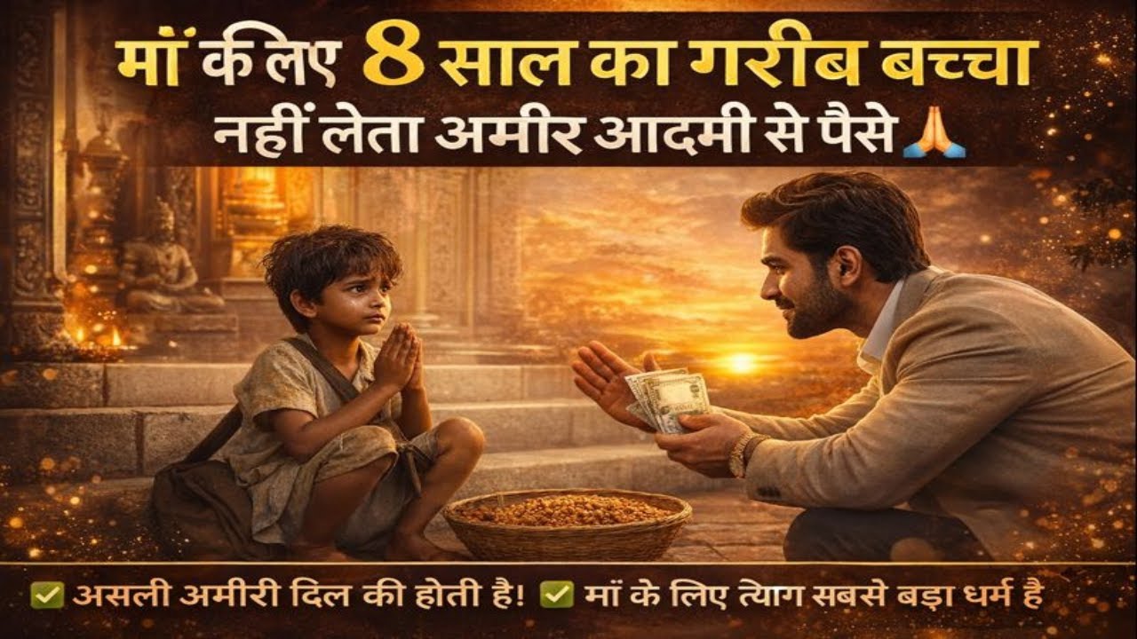 “एक 8 साल के गरीब बच्चे की बात सुनकर अमीर आदमी भी रो पड़ा…” Emotional Story