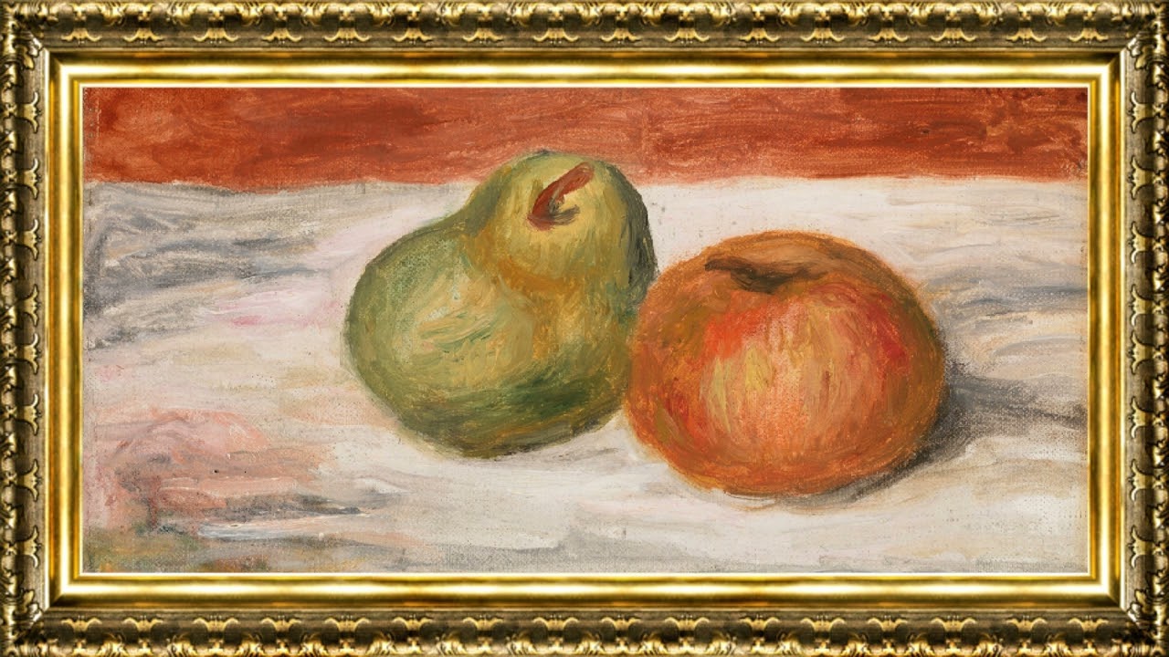 Pierre-Auguste Renoir - Apple & Pear (1909) | Framed Fine Art Screensaver for TV