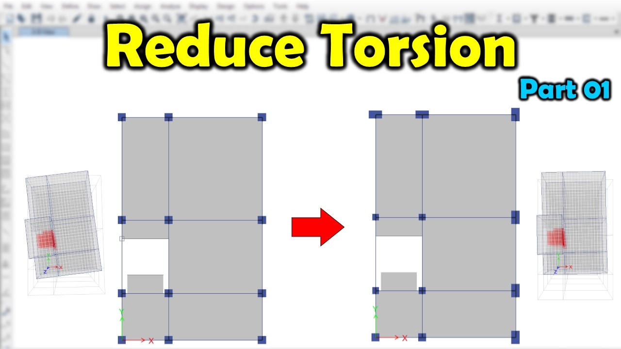 How To Reduce Torsion In Structure? Part1