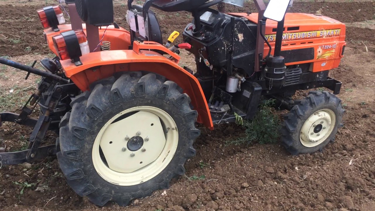 VST MITSUBISHI 18HP AND 22HP TRACTOR DEMO IN OUR FIELD