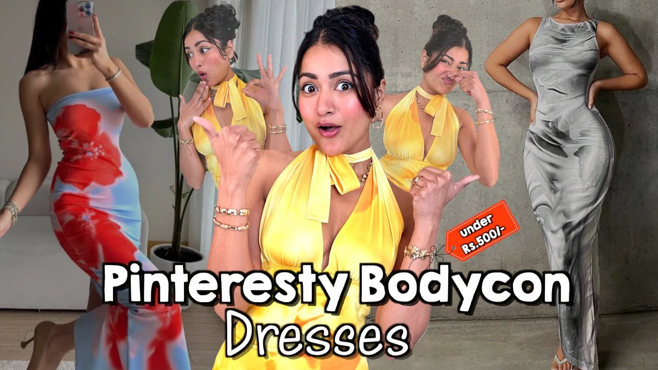 Trying Dreamy Bodycon Dresses Under Rs.500 from Meesho 😍🌸✨ | Is it Worth it?