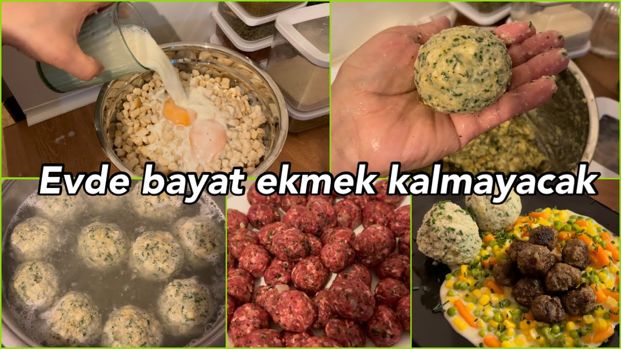 Avusturyanın en meşhur Bayat ekmek topları(Knödel)Bu Tarif kaçmaz/muhteşem akşam yemeği