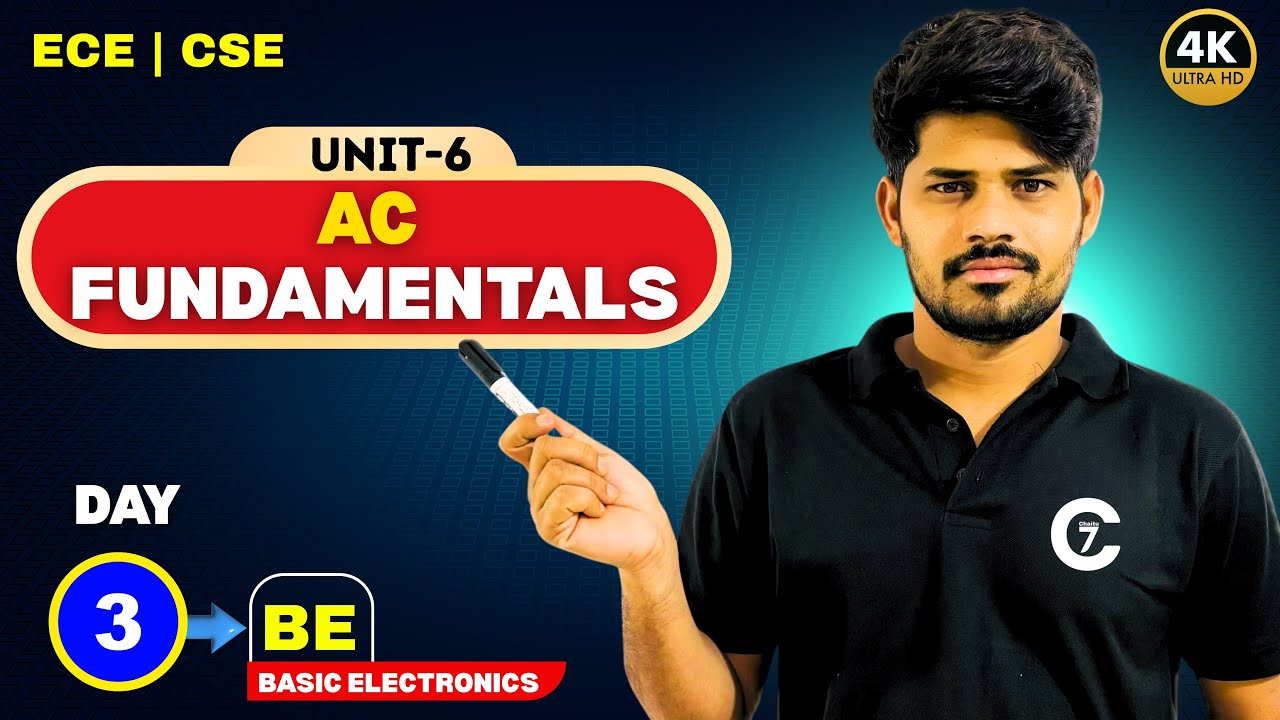 AC Fundamentals in Telugu | Basic Electronics | Day 3 | Unit -6 | Chaitumawa7