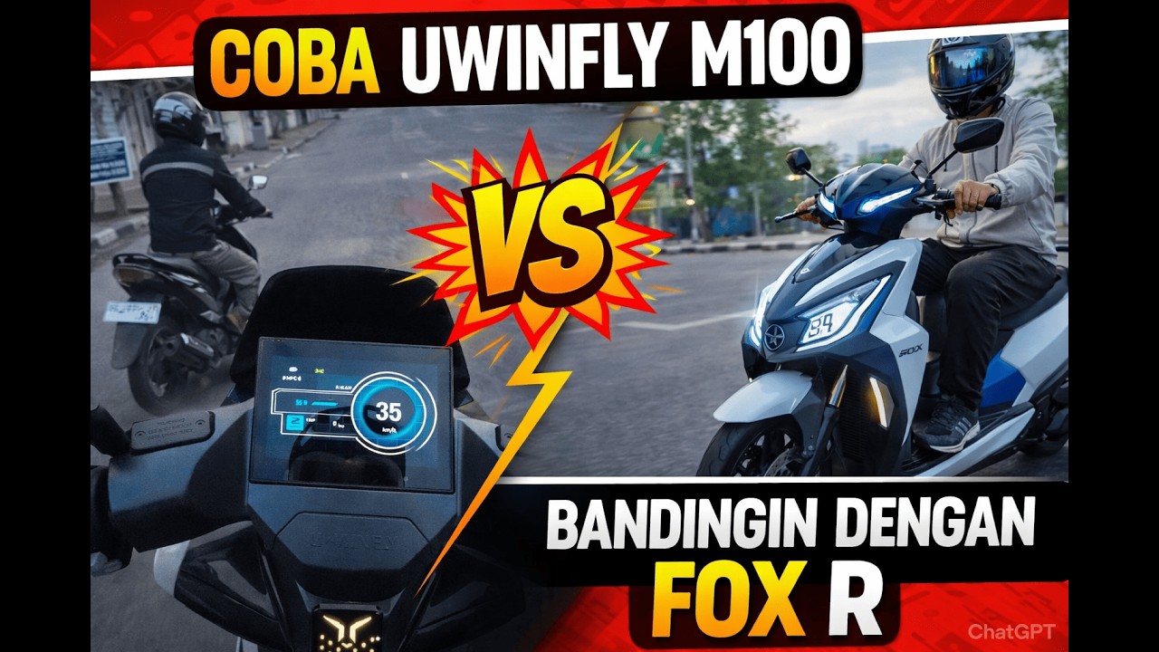 TEST JALAN UWINFLY M100 -- ENAK MANA SAMA FOX R