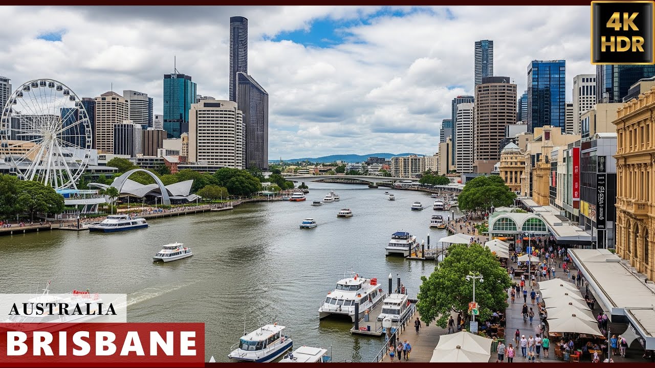 [4k HDR] Walking Brisbane Thursday 18 Sep 2025 | Queensland | Australia