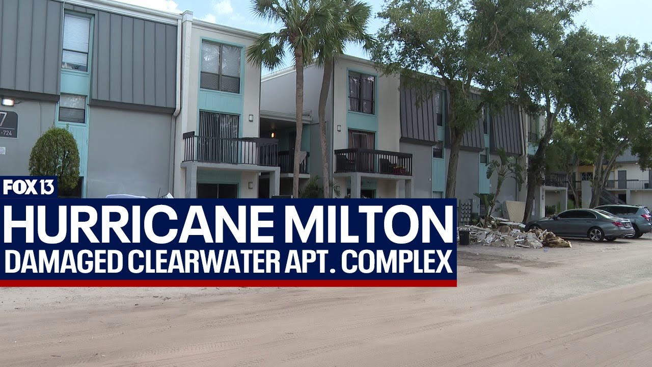Clearwater residents forced from apartments after Hurricane Milton