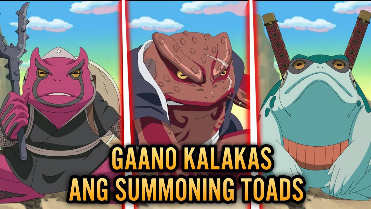 3 Giant Fighting Toads 🔥 |  Naruto tagalog review