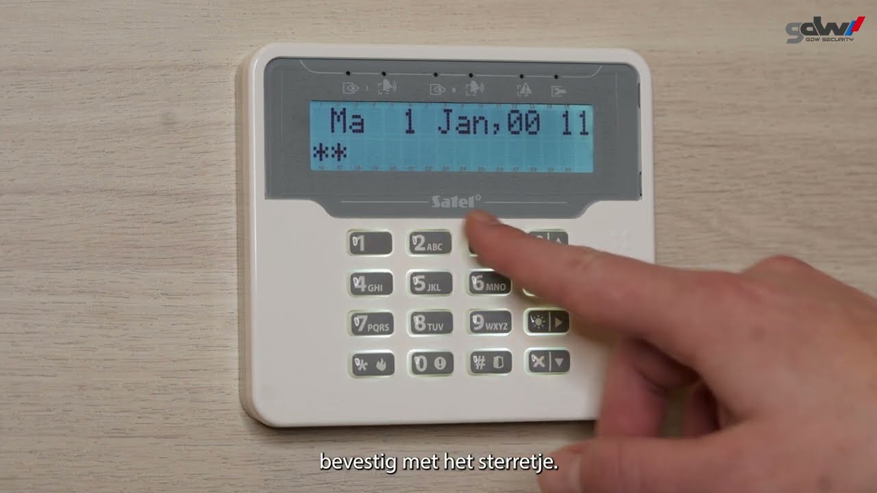HOW-TO | Een nieuwe gebruiker toevoegen via het LCD-klavier van Satel Versa ⚪️🔵🔴 (NL)