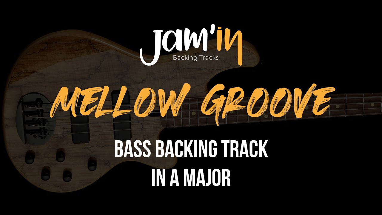 Mellow Groove Bass Backing Track in A Major