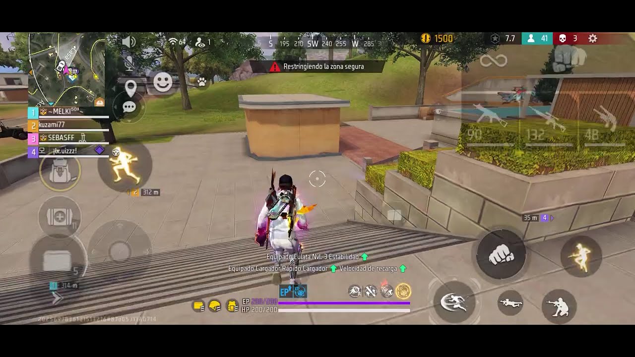 Cuánto Daño se debe Hacer a un Rival para Tumbarlo en Free Fire 