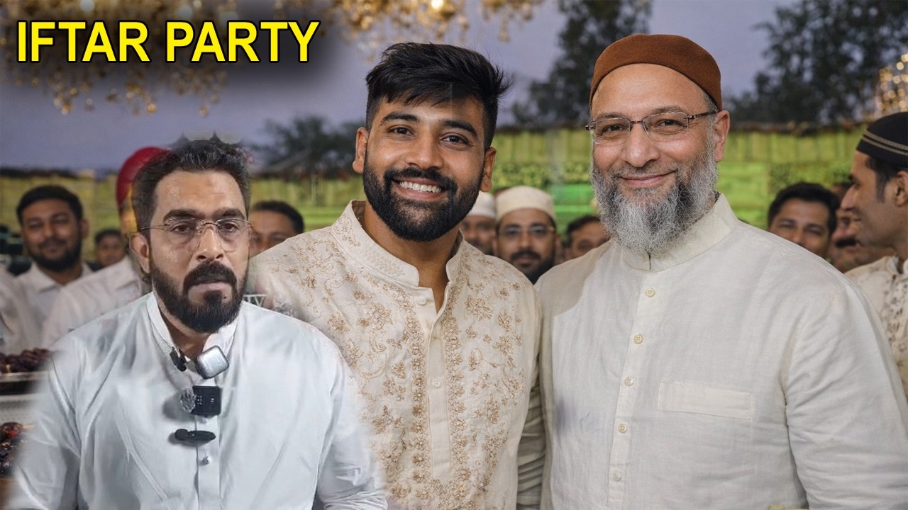Indian Cricketer Mohammed Siraj MIM Leader Majid Hussain Ki Iftar Party Mein Nazar Aaye