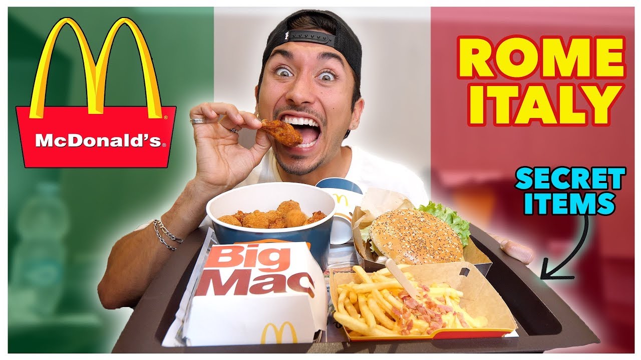 Tasting McDonalds In Rome Italy! (International Menu)